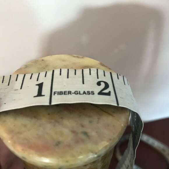 Vintage Marble Incense Holder With Removable Lid & Intricate Cutout Design 10" - Picture 6 of 6